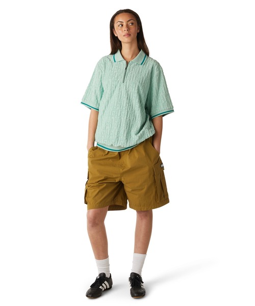 HUF ポロシャツ TETHER JACQUARD TERRY TOP メンズ レディース