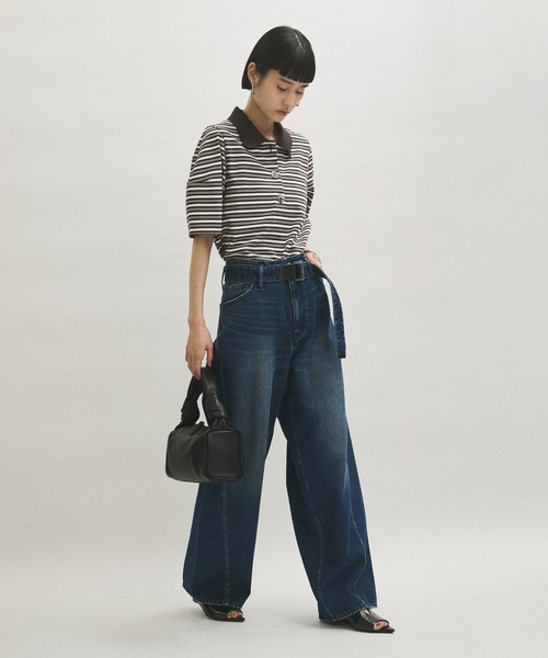 アダムエロペ カーヴィーデニムパンツ ADAM ET ROPE' ジーンズ デニム デニムパンツ 「サステナブル