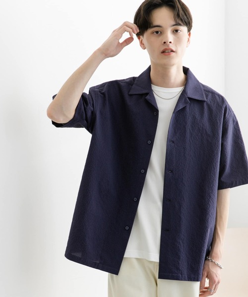 SENSE OF PLACE by URBAN RESEARCH シャツ シアサッカーオープン