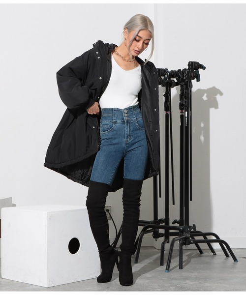 「LATINA」 トレンチコート FREE オフホワイト レディース_画像8