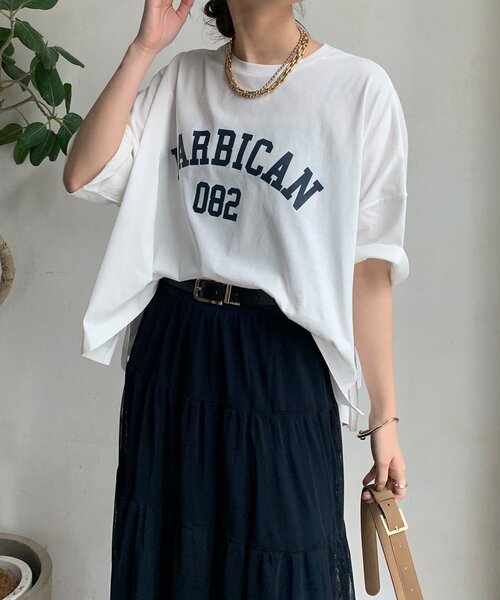 tシャツ 「WEB限定」カレッジロゴTEE レディース