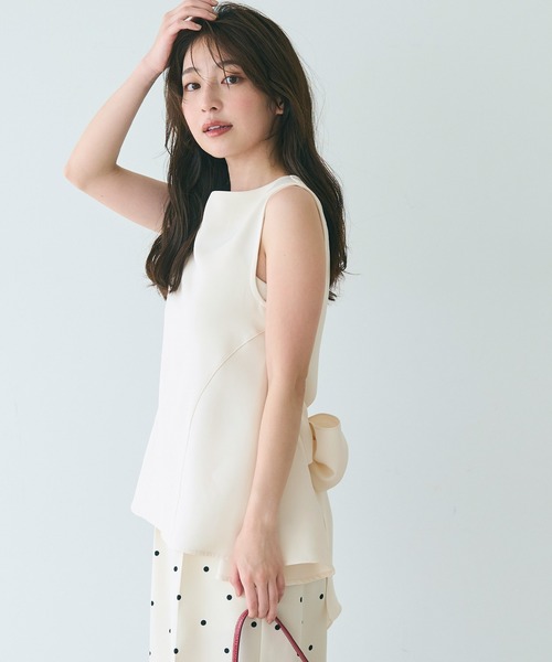 coca（コカ） tシャツ 前後2wayリボントップス セットアップ可能