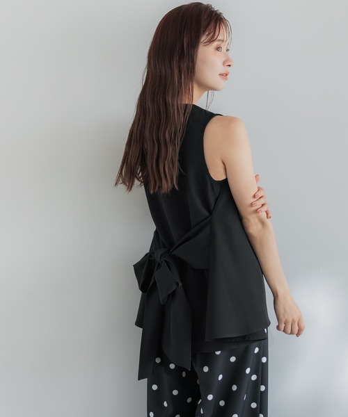 coca tシャツ 前後2wayリボントップス セットアップ可能