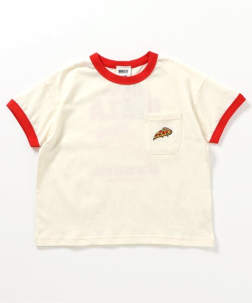 familiar フードトラック刺繍 Tシャツ BREEZE（ブリーズ） tシャツ ジャンクフード刺繍Tシャツ キッズ 子供服