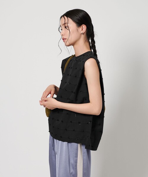 ブラウス シャツ ジャガードノースリーブブラウス レディース BEAUTY＆YOUTH UNITED ARROWS ブラウス シャツ ドット