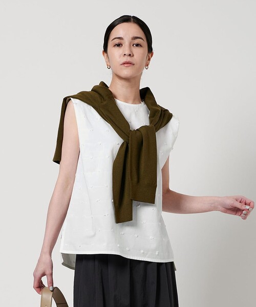 ブラウス シャツ ノースリーブシアーシャツ レディース BEAUTY＆YOUTH UNITED ARROWS ブラウス シャツ ドット