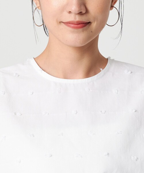 ブラウス シャツ ドット ジャガード ノースリーブ ブラウス レディース BEAUTY＆YOUTH UNITED ARROWS ブラウス シャツ ドット