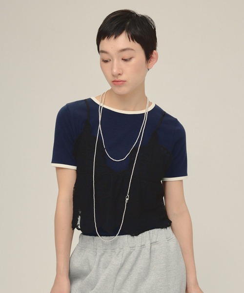 【美品】 TGOR/トゴール フリル キャミソール ブラック 追加》TGOR/トゴール フリル キャミソール TG5S-J0306（キャミソール