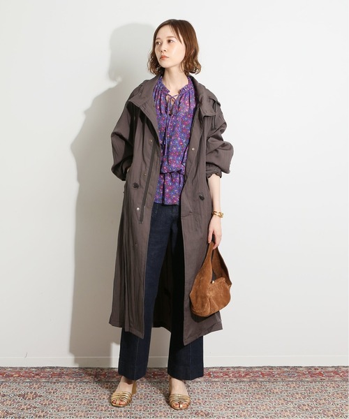 「IENA LA BOUCLE」 モッズコート 36 カーキ レディース_画像7