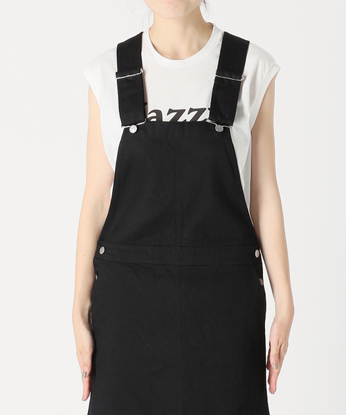 スピックアンドスパン　Spick &span サロペット Spick＆Span 「Spick & Span」 サロペットスカート 36 ブラック