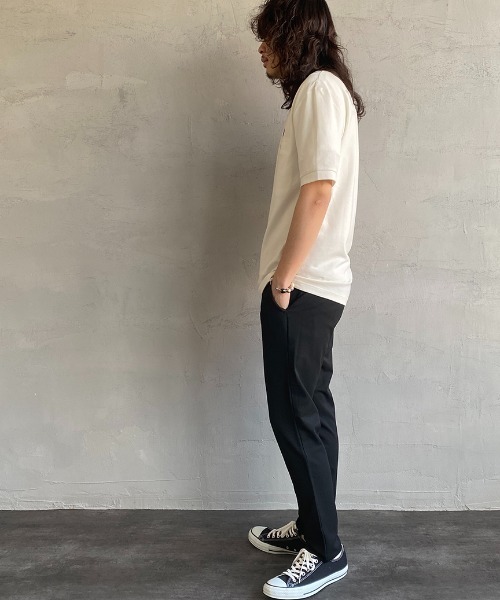 「FRED PERRY」 半袖カットソー S ホワイト レディース
