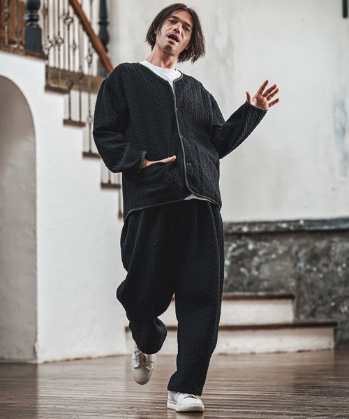 CAMBIO（カンビオ） カーディガン mcg3695- ストレッチケーブル