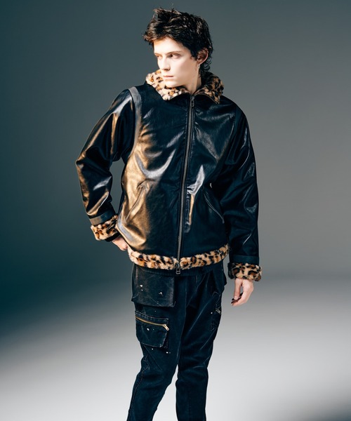 glamb 革ジャン・ムートン　ジャケット glamb (グラム) Synth Mouton Biker JKT / シンセムートンバイカー