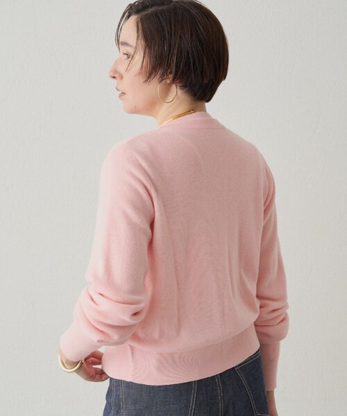 今期新作 LOUNGEDRESS FURカシミヤ2WAYニット ピンク Loungedress ニット セーター ウールカシミヤニットカーデ