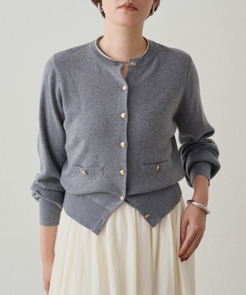 Loungedress ニット セーター ウールカシミヤニットカーデ