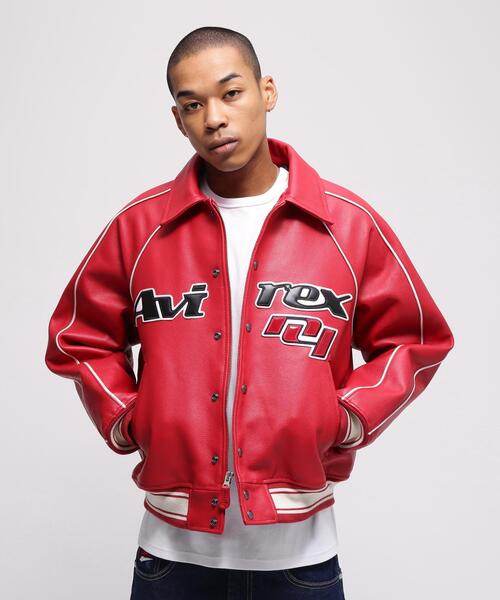 AVIREX(アヴィレックス) スタジャン COW LOGO VARSITY JACKET / カウ AVIREX(アヴィレックス) スタジャン COW LOGO VARSITY JACKET / カウ