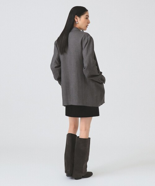 【美品】【お値下げ中】Ray BEAMS グレー系チェック テーラードジャケット Ray BEAMS（レイ ビームス） ジャケット テーラードジャケット