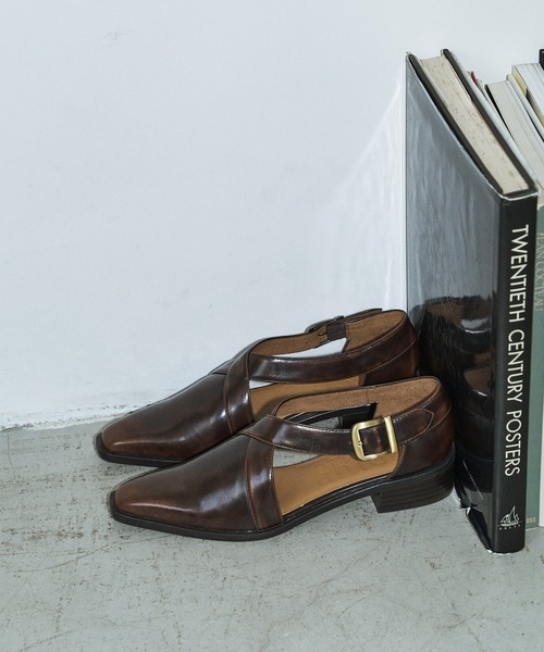 Le Talon GRISE（ル タロン グリーズ） ローファー GRISE3cmクロス