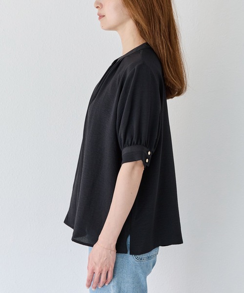 「INCEDE」 半袖ブラウス LL オフホワイト レディース_画像5