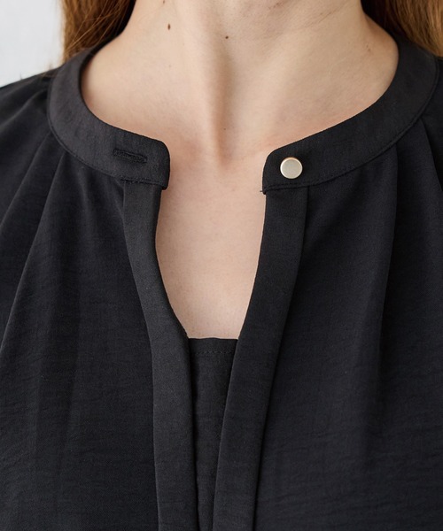 「INCEDE」 半袖ブラウス LL オフホワイト レディース_画像8