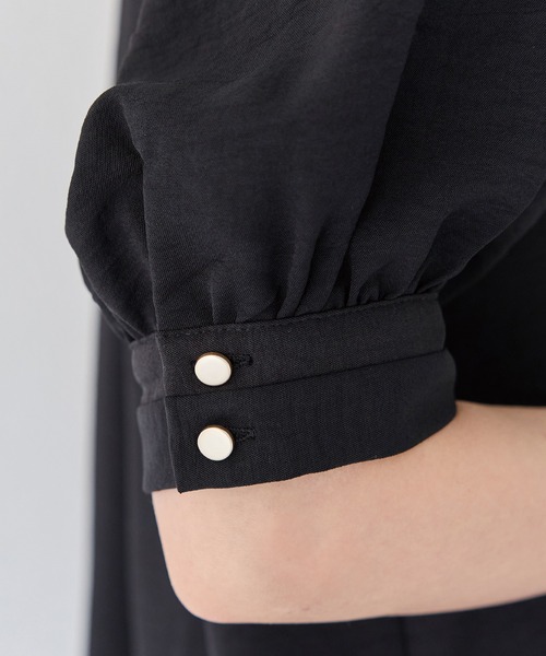 「INCEDE」 半袖ブラウス LL オフホワイト レディース_画像9