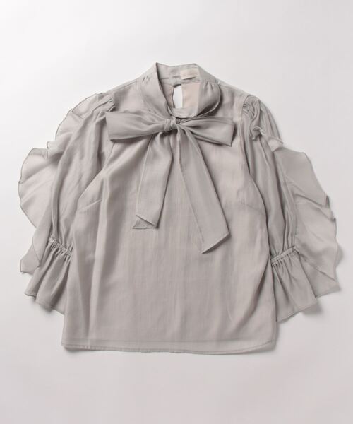 「31 Sons de mode」 7分袖ブラウス 36 ライトグレー レディース_画像2