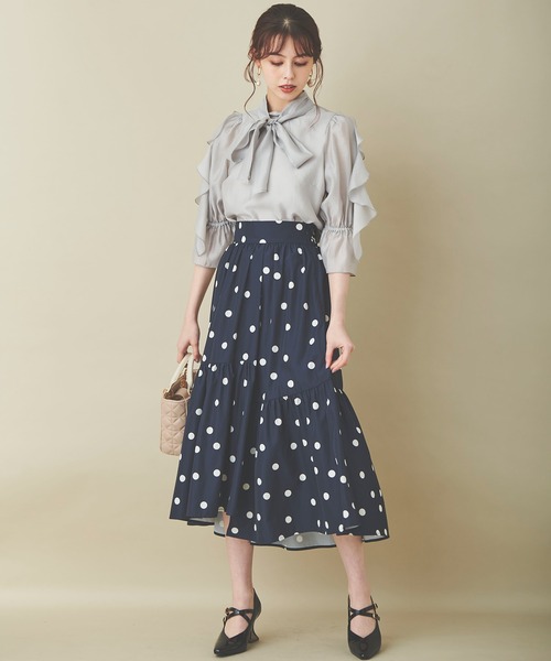 「31 Sons de mode」 7分袖ブラウス 36 ライトグレー レディース_画像5