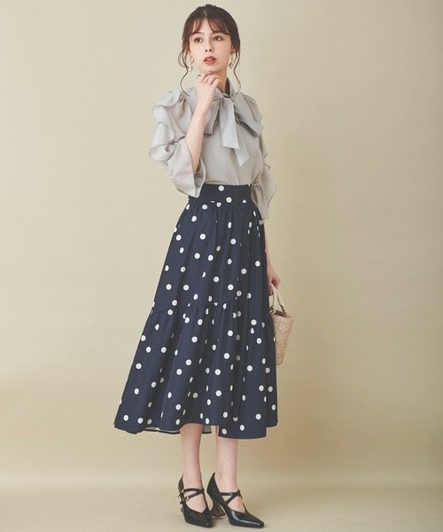 「31 Sons de mode」 7分袖ブラウス 36 ライトグレー レディース_画像7