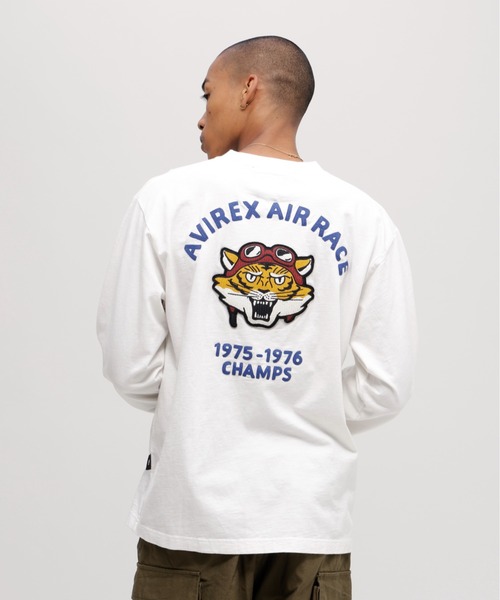 AVIREX tシャツ 「A.A.R.C」TIGER CHAMPS SLUB L/S T-SHIRT / タイガー  