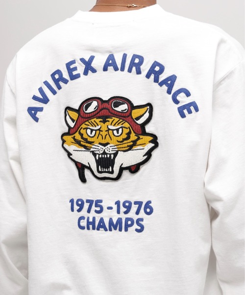 AVIREX tシャツ 「A.A.R.C」TIGER CHAMPS SLUB L/S T-SHIRT / タイガー  