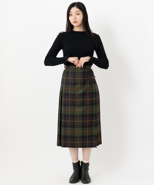 オニール オブ ダブリン ウール ダブルベルト 77cm キルトスカート O'NEIL of DUBLIN（オニールオブダブリン） スカート ダブルベルト