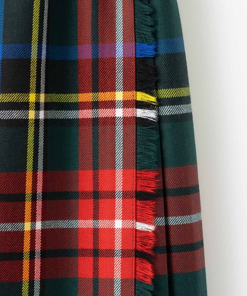 スカート O'NEIL OF DUBLIN ダブルベルト キルトスカート 77cmの画像