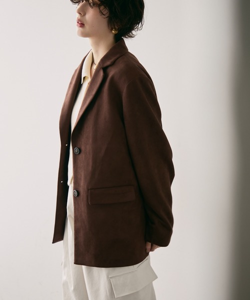 Trish（トリッシュ） ジャケット テーラードジャケット スエードライク