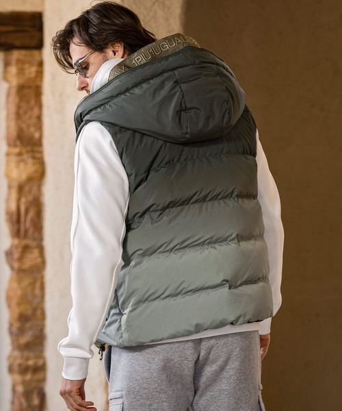 【希少】1PIU1UGUALE3 RELAX サークルロゴパデッド ダウンベスト 1PIU1UGUALE3 RELAX サークルロゴパデッド ダウンベスト