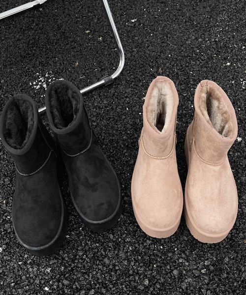 「Shoes in Closet」 ムートンブーツ M ブラック レディース_画像2