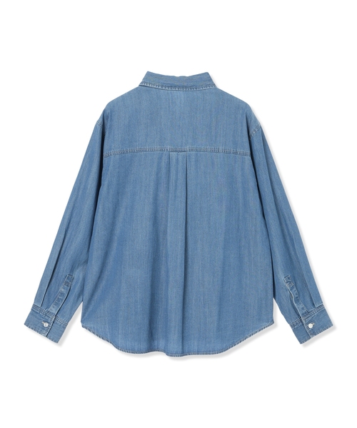 Petit Honfleur（プチオンフルール） ブラウス シャツ 襟付きデニム