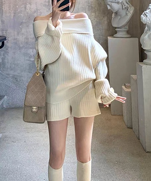 meJane（ミージェーン） セットアップ オフショルダーデザイン