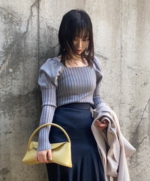 FRAY I.D（フレイ・アイディー） 長袖ニット ONE SIZE シルバー