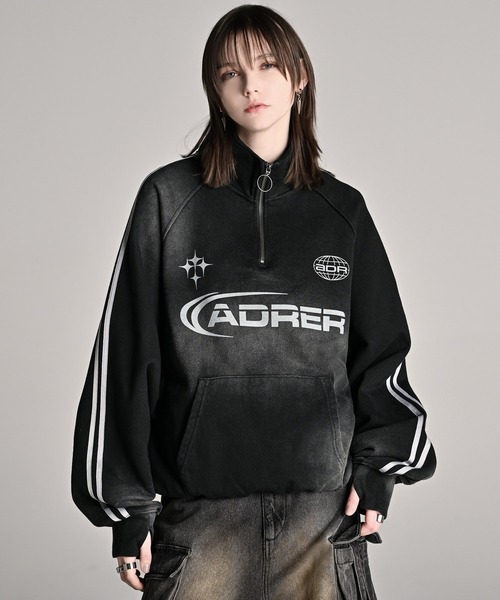 ADRER（アドラー） トレーナー スウェット Vintage make half zip game