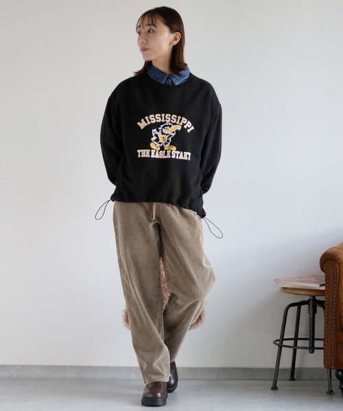 cepo（セポ） トレーナー スウェット 変形裏毛アニマルロゴドロスト