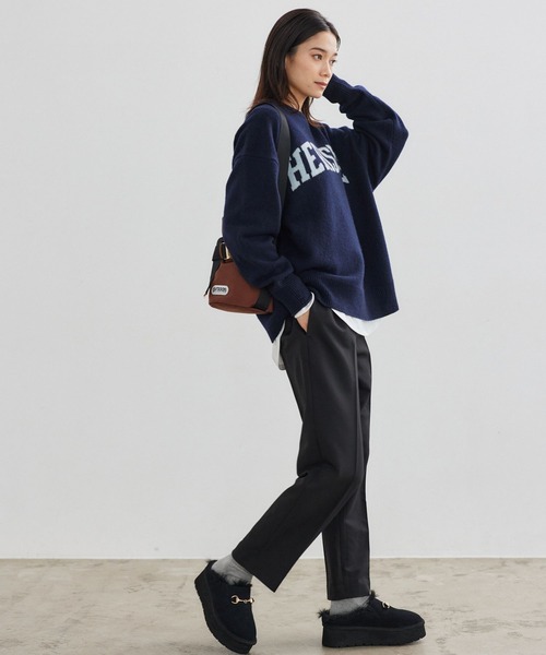 超美品❣️BARNYARDSTORM スウェットライクチノパンツ 黒 サイズ1 BARNYARDSTORM（バンヤードストーム） スラックス パンツ