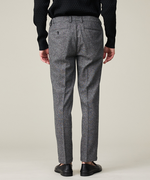 1342 パパス　カシミヤ　パンツ　グレー　ウール　ワイド　大きいサイズ　L 1342 パパス カシミヤ パンツ グレー ウール ワイド 大きいサイズ L