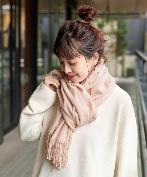 B.C STOCK（ベーセーストック） マフラー ストール 手洗い可