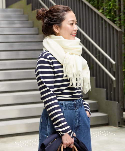 B.C STOCK（ベーセーストック） マフラー ストール 手洗い可