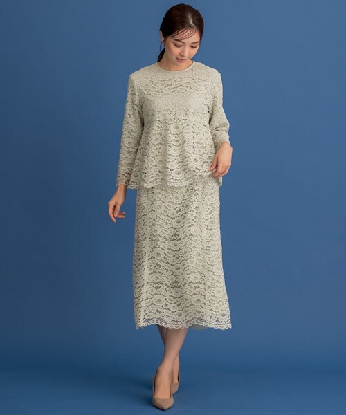 「組曲」 スカート S1 グリーン レディース_画像3