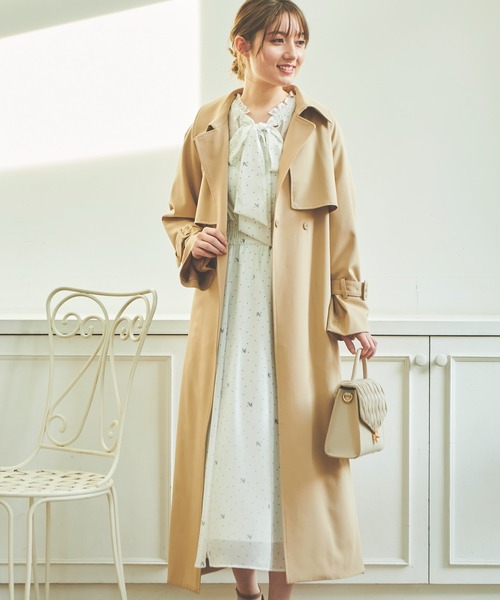 Noela トレンチコート新品タグ付き S NOELA（ノエラ） トレンチコート S ベージュ レディース : ZOZOTOWN