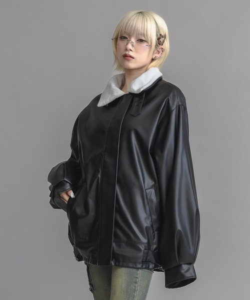 限定価格　新品　未使用 JWANDERSON チューブブルゾン ボンバー 17HR（セブンティーンアワーズ） ブルゾン FREE ブラック レディース