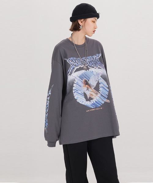 「Ressaca」 「madeextreme」長袖Tシャツ L ブラック メンズ_画像2