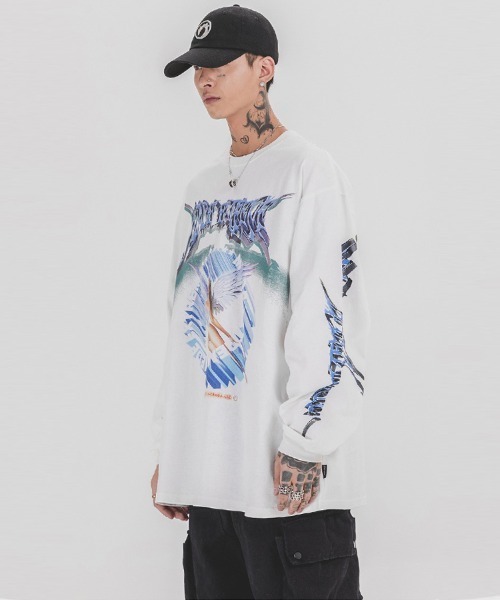 「Ressaca」 「madeextreme」長袖Tシャツ L ブラック メンズ_画像5