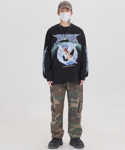 「Ressaca」 「madeextreme」長袖Tシャツ L ブラック メンズ_画像8